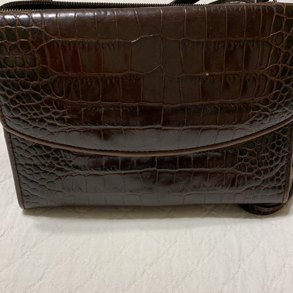 Brighton Brown Crossbody Multi Function Purse - image 4